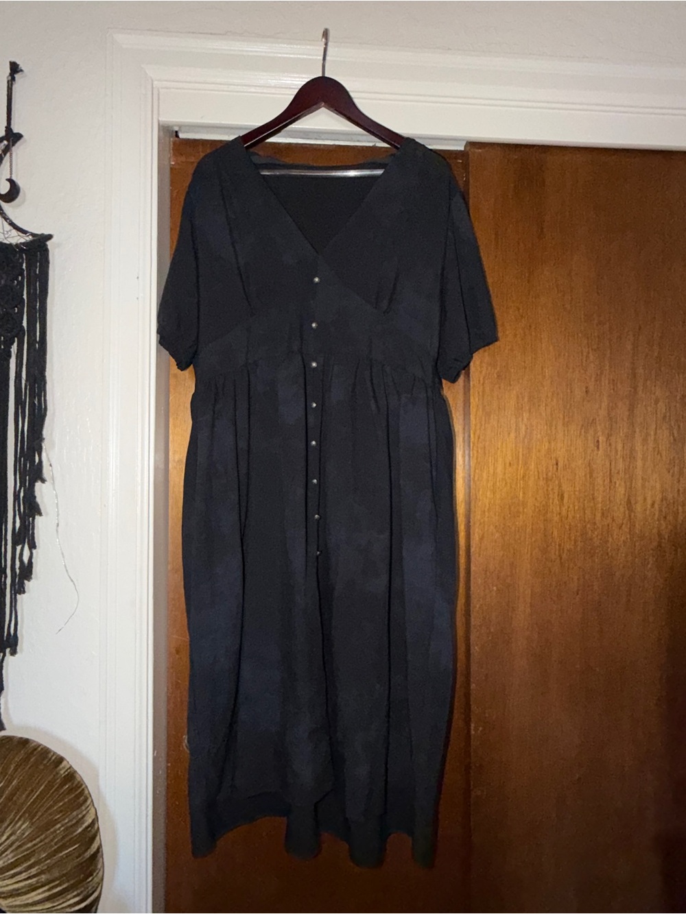 Disturbia women’s black button down dress - Picture 2 of 4